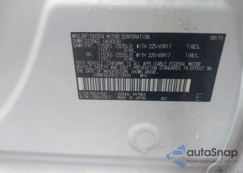2015 Toyota Rav4 Xle from USA, damaged, VIN JTMRFREV9FD173998